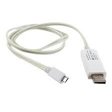 Cabo USB - Micro USB branco